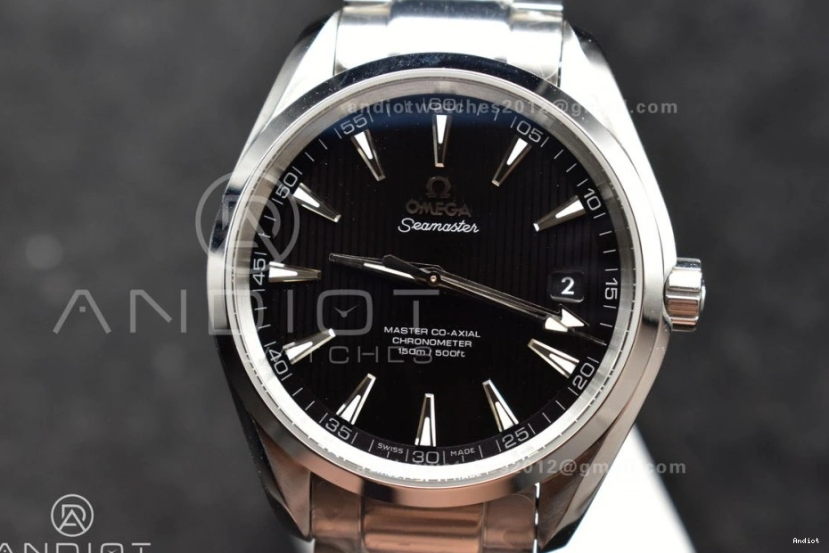 On Terra Best A8500 VSF Black Edition Vertical 1:1 SS Dial Bracelet SS Aqua 150M 1218